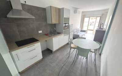 Réalmont, Appartement en rez-de-chaussée T2 meublé de 30m² habitables avec terrasse, Libre